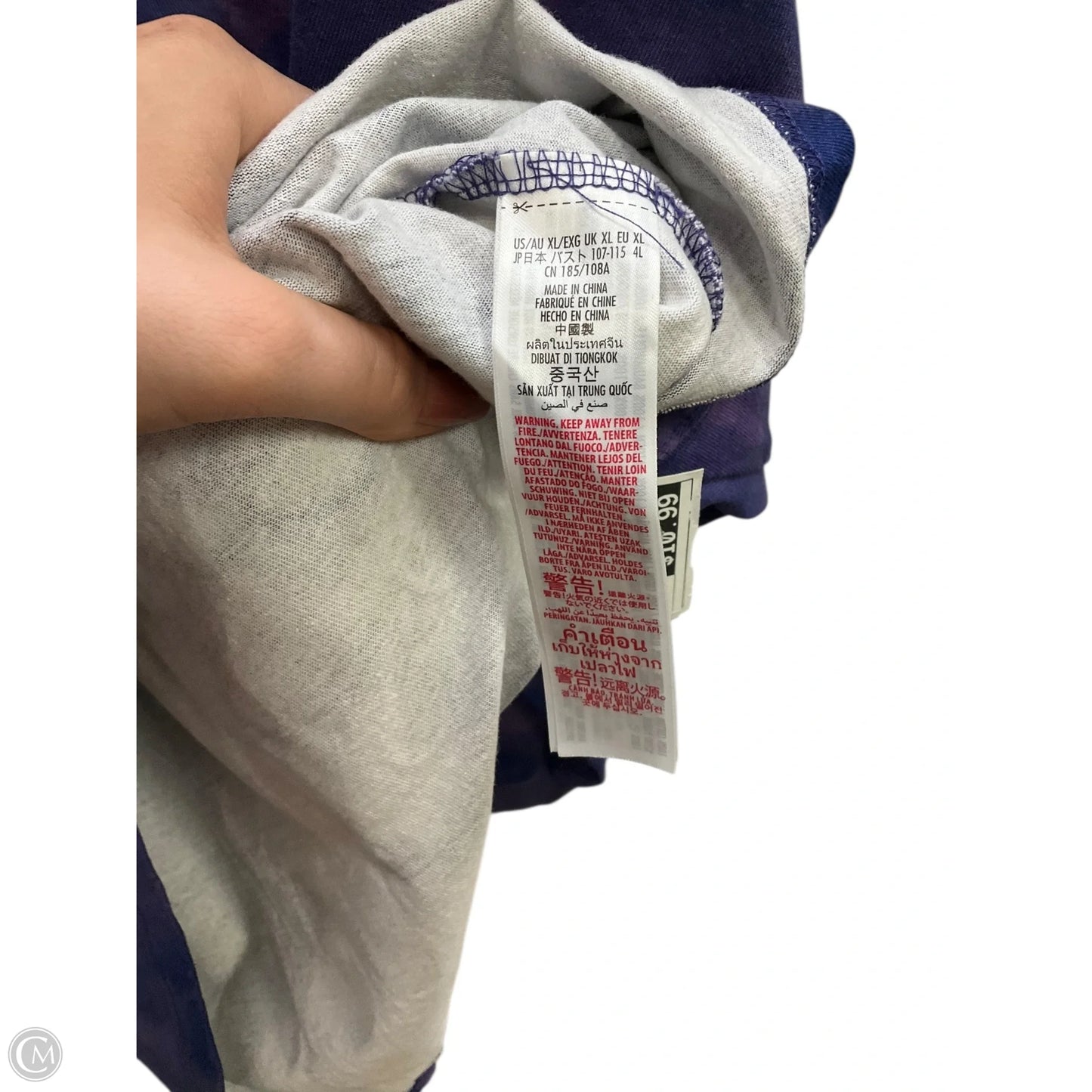 Top Long Sleeve By Disney In Purple, Size: Xl