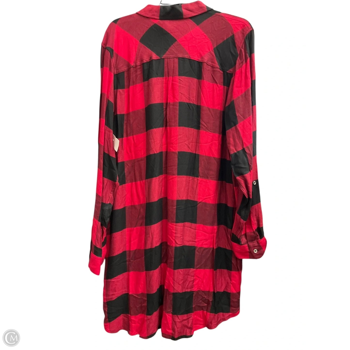 Dress Casual Short By Dkny In Black & Red, Size: Xl