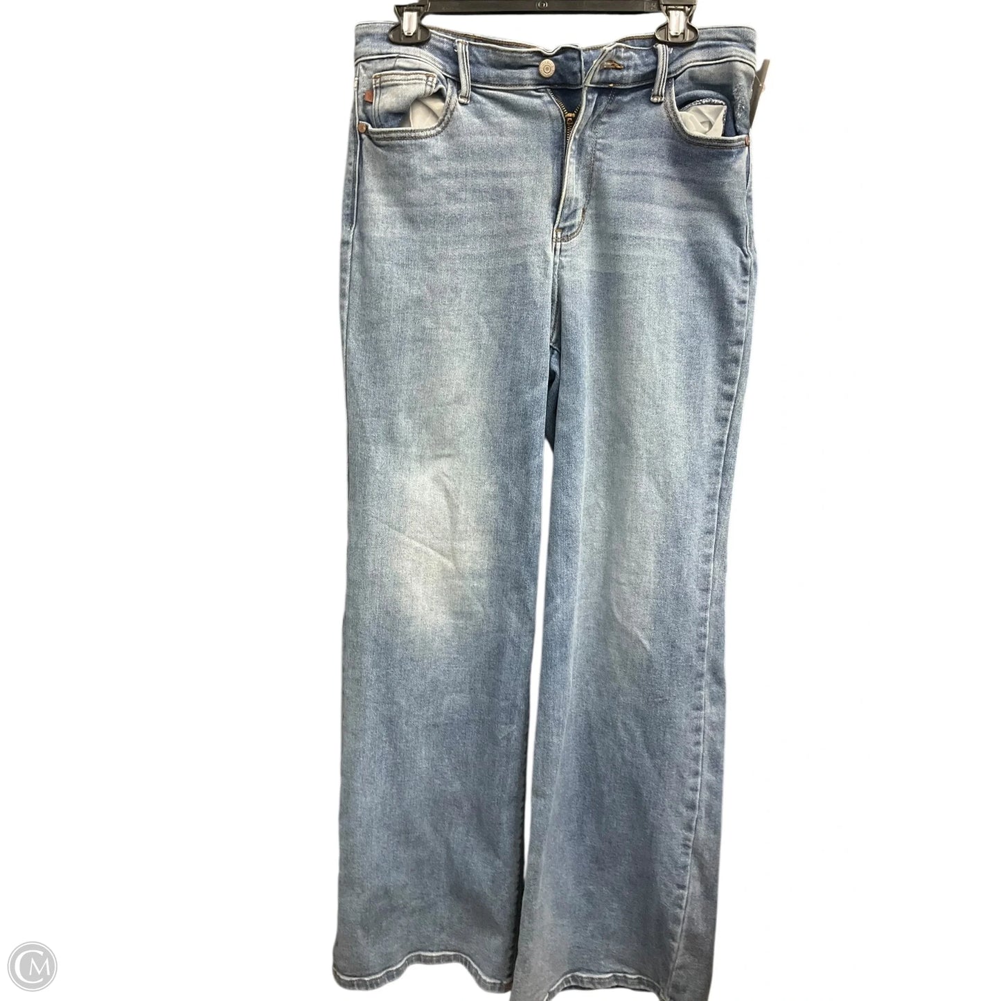 Jeans Wide Leg By Judy Blue In Blue Denim, Size: 8