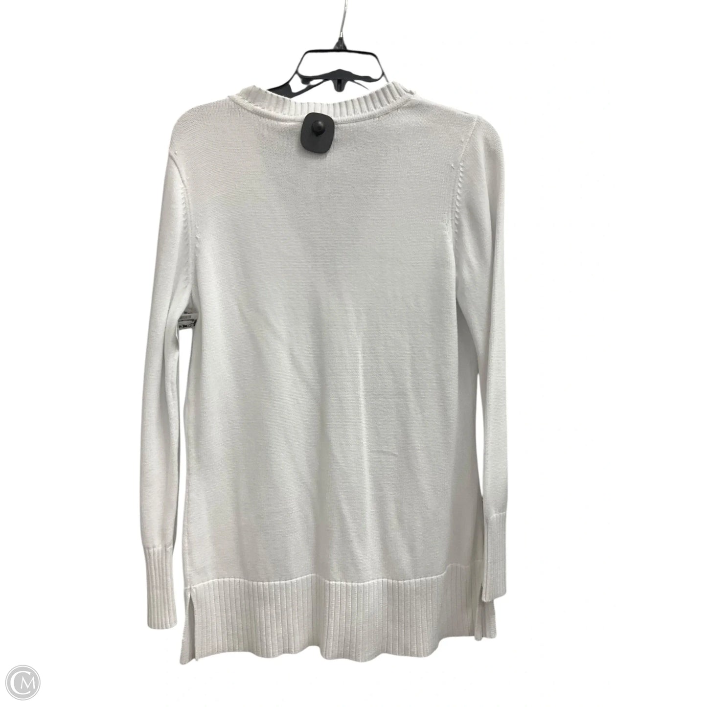 Cardigan By Isaac Mizrahi Live Qvc In White, Size: M