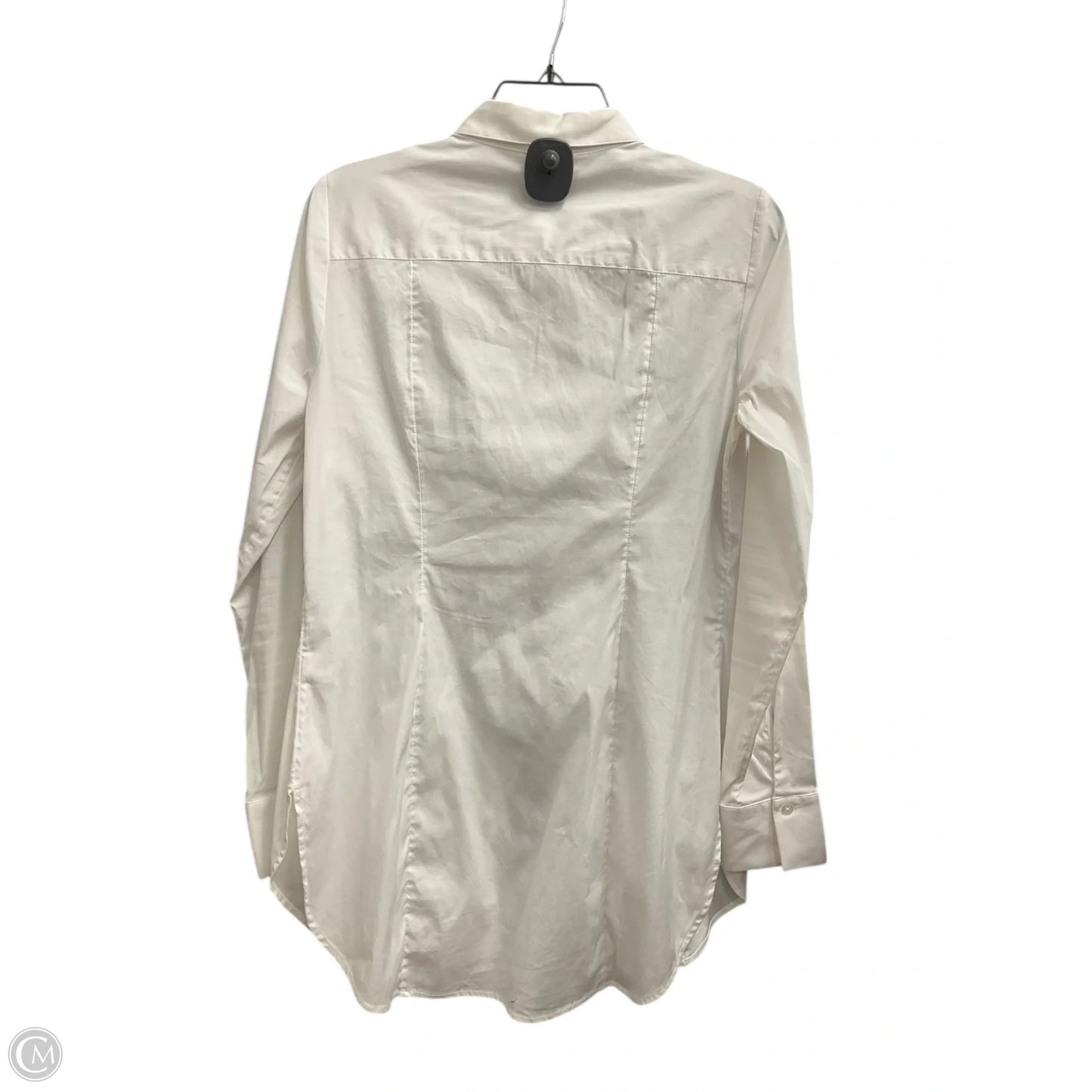 Blouse Long Sleeve By White House Black Market In White, Size: M