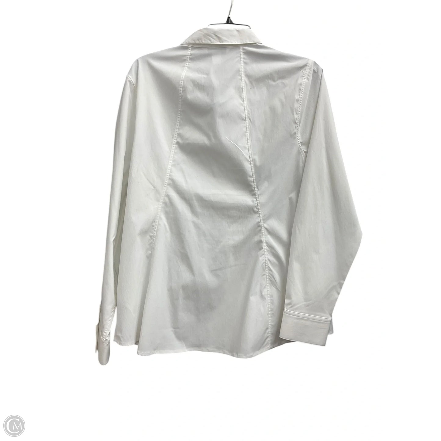 Blouse Long Sleeve By Athleta In White, Size: Xl