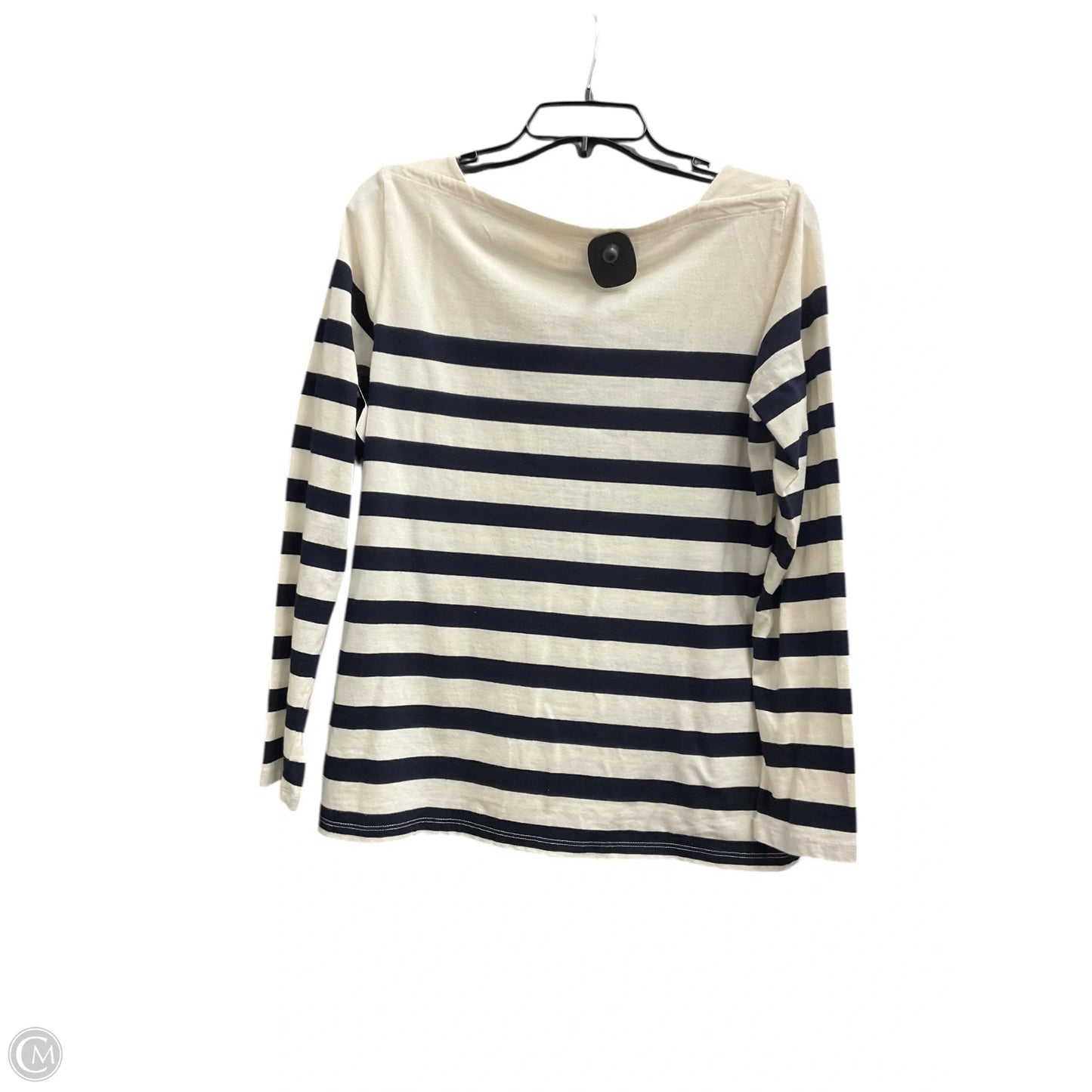 Top Long Sleeve By Talbots In Striped Pattern, Size: M