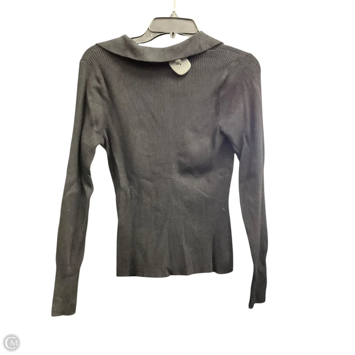 Top Long Sleeve By Design History In Black, Size: M