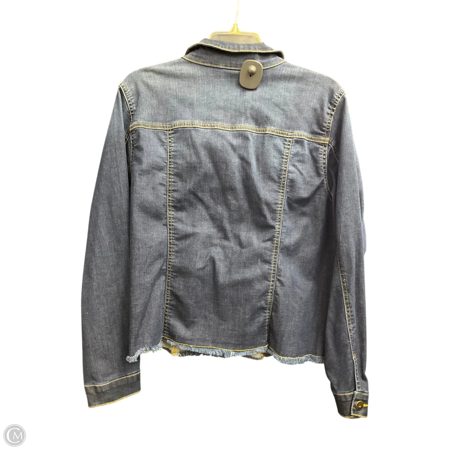 Jacket Denim By Belle By Kim Gravel In Blue Denim, Size: M