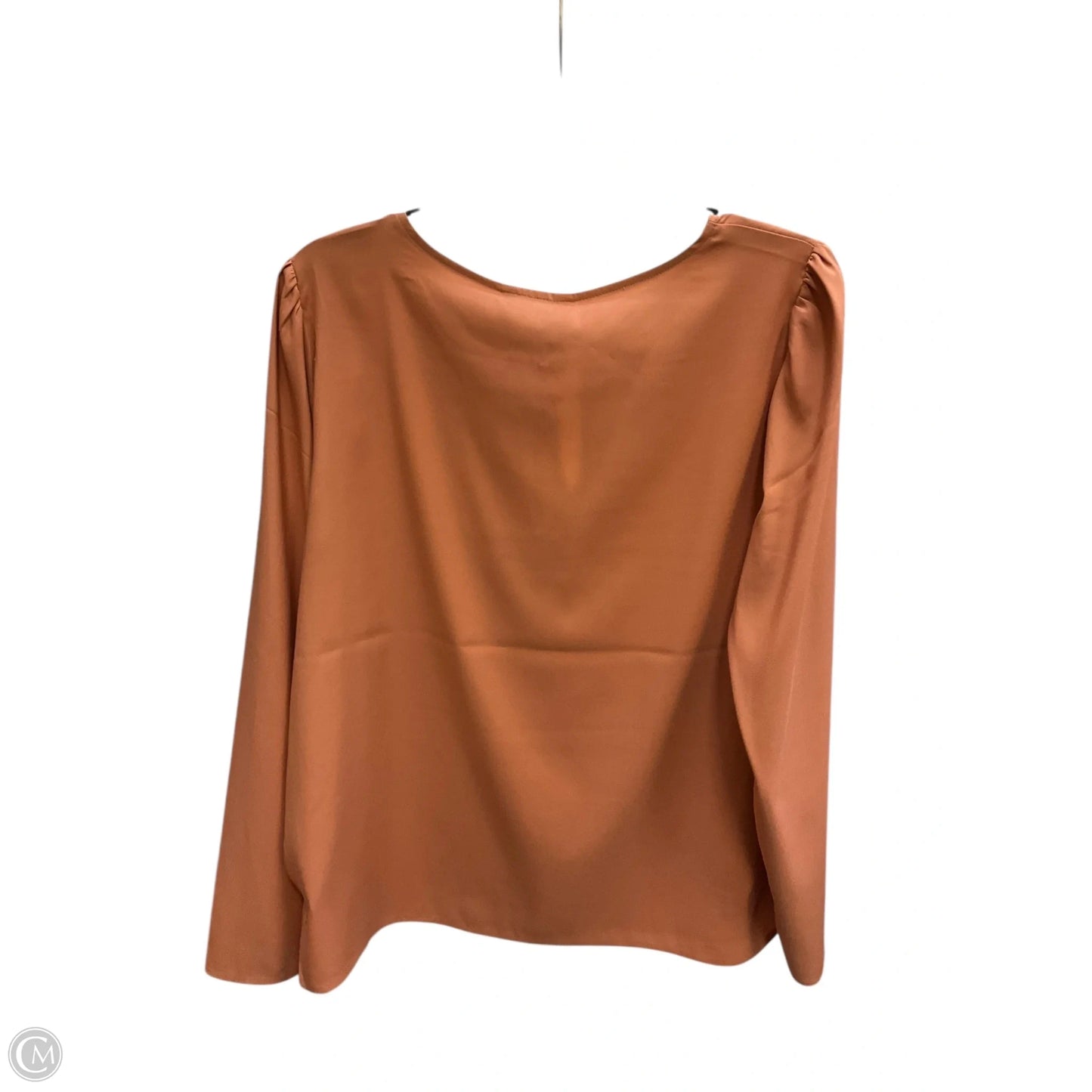Top Long Sleeve By Express In Peach, Size: L
