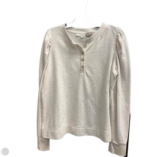 Top Long Sleeve By Loft In Beige, Size: L