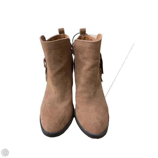 Boots Ankle Heels By Rampage In Tan, Size: 6
