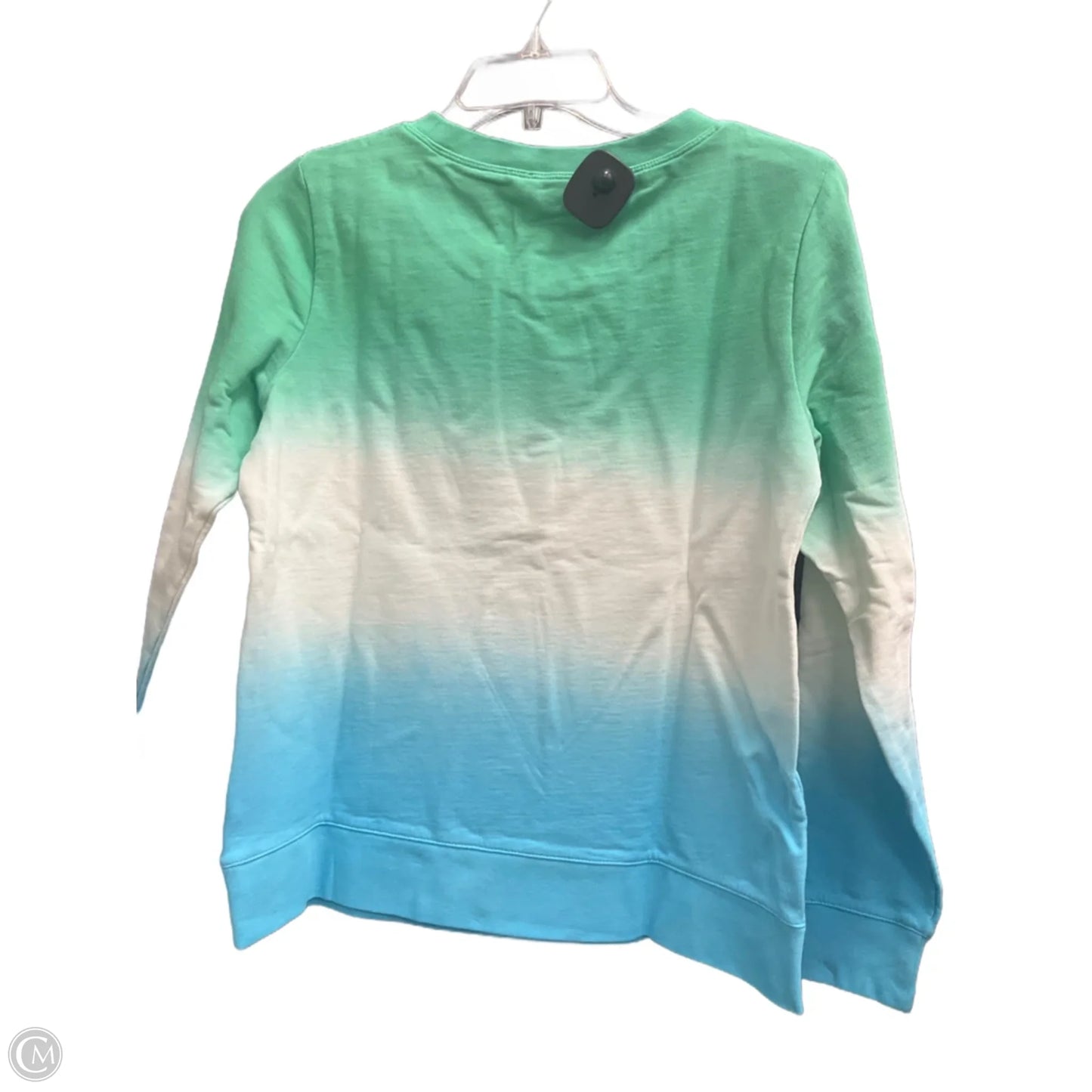 Top Long Sleeve By J. Crew In Blue & Green, Size: S