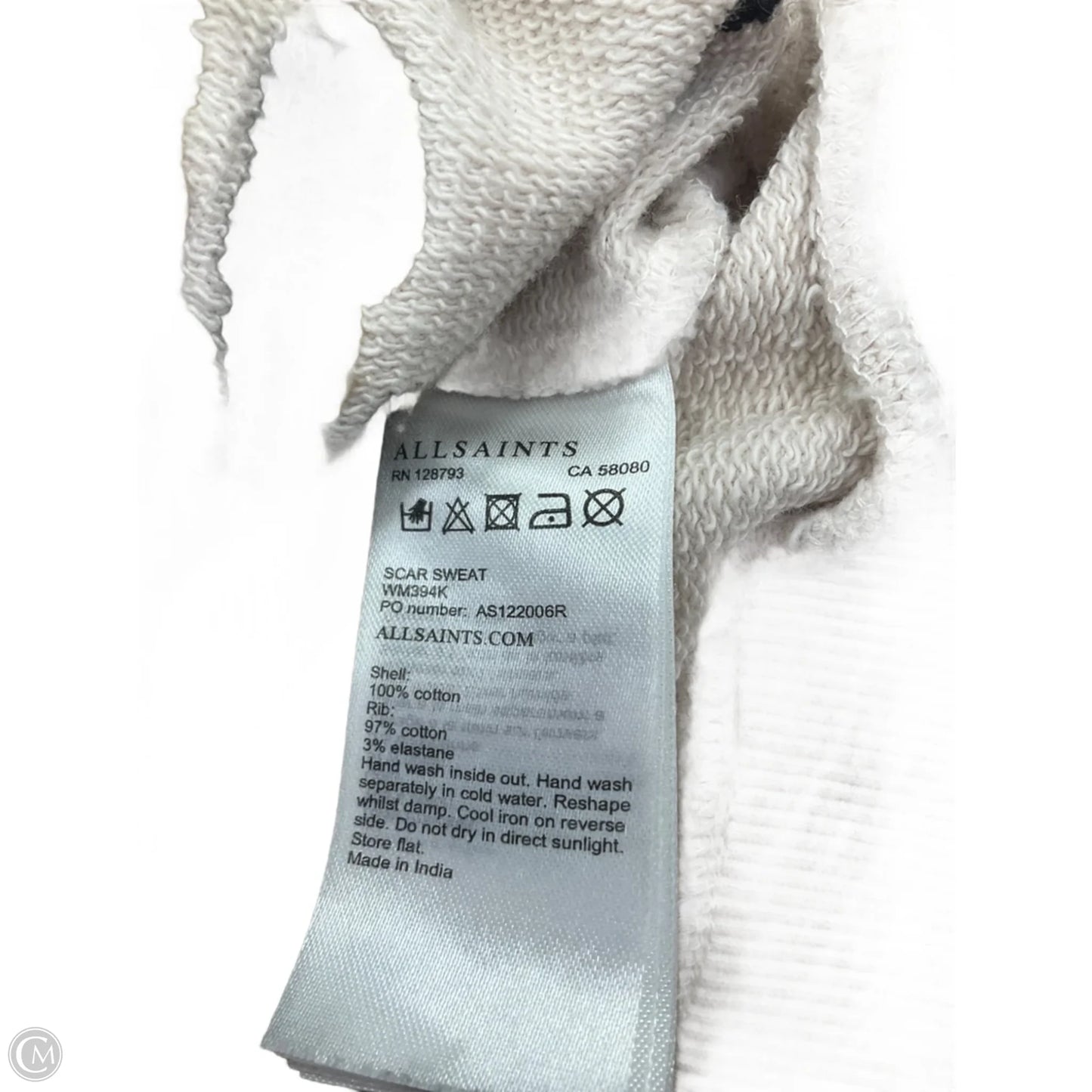 Top Long Sleeve Designer By All Saints In Animal Print, Size: Xs