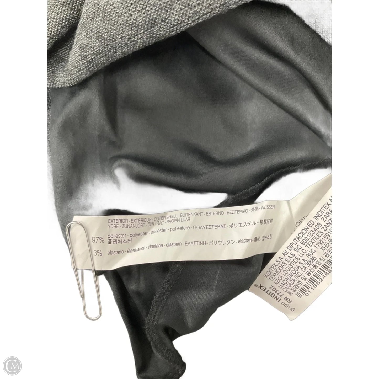 Poncho By Zara In Grey, Size: S