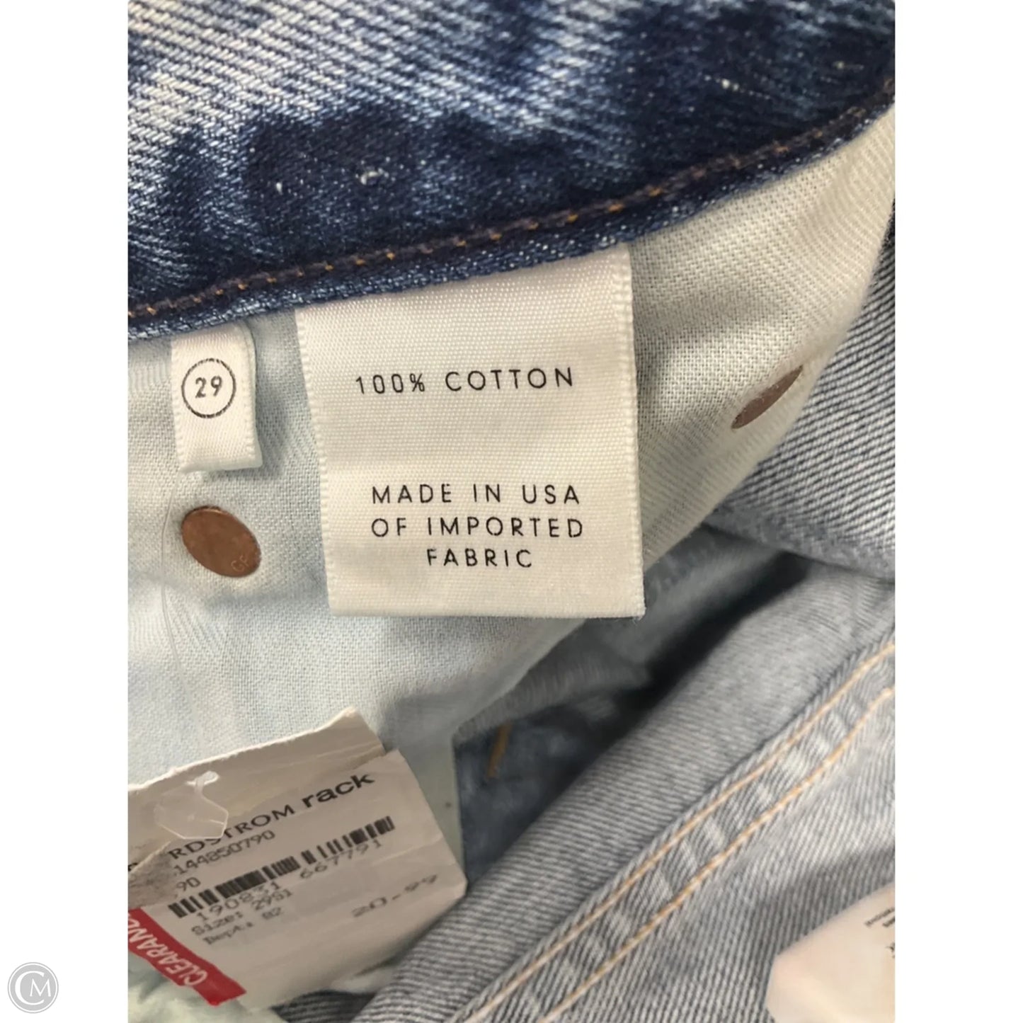 Jeans Straight By Cmb In Blue Denim, Size: 8