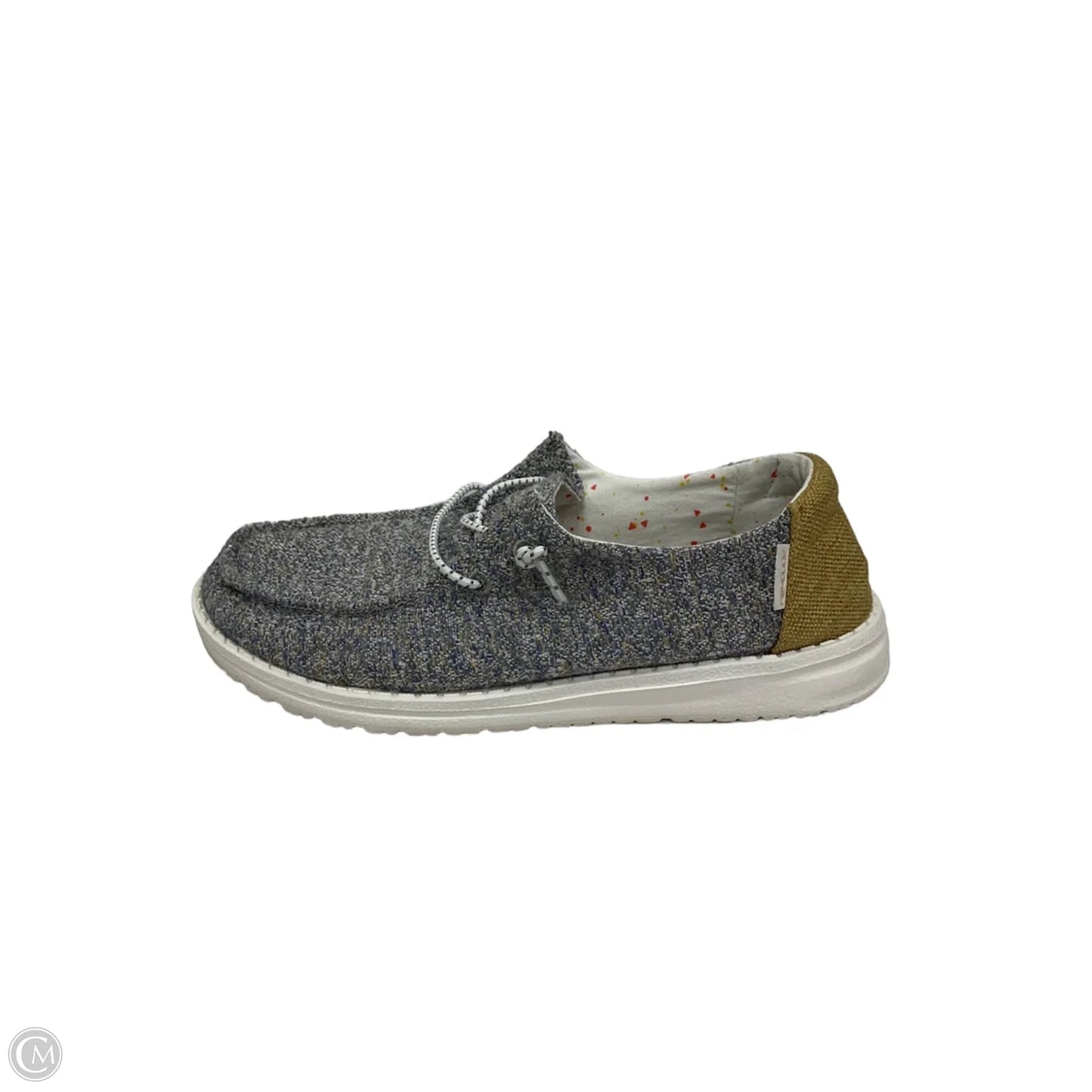 Shoes Flats By Hey Dude In Grey, Size: 7