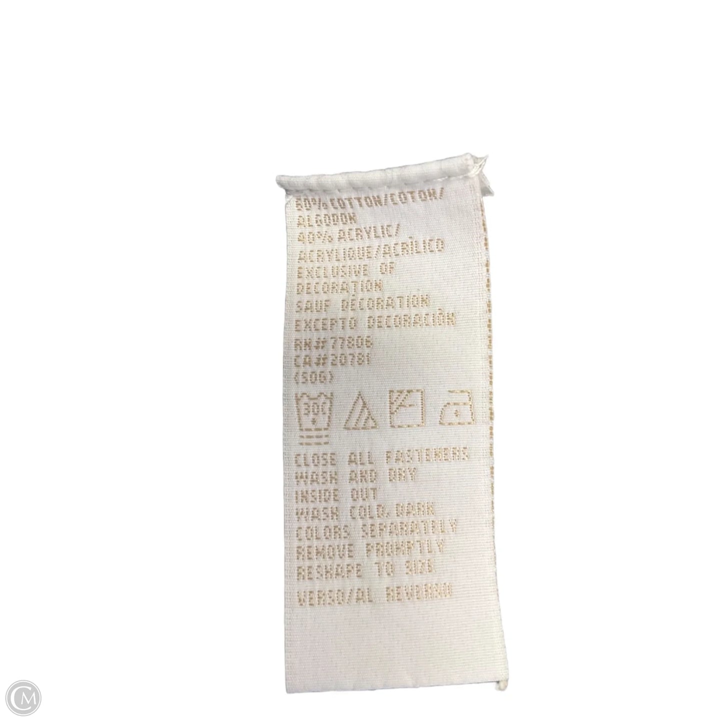 Sweater By Tommy Hilfiger In Black & Grey, Size: M