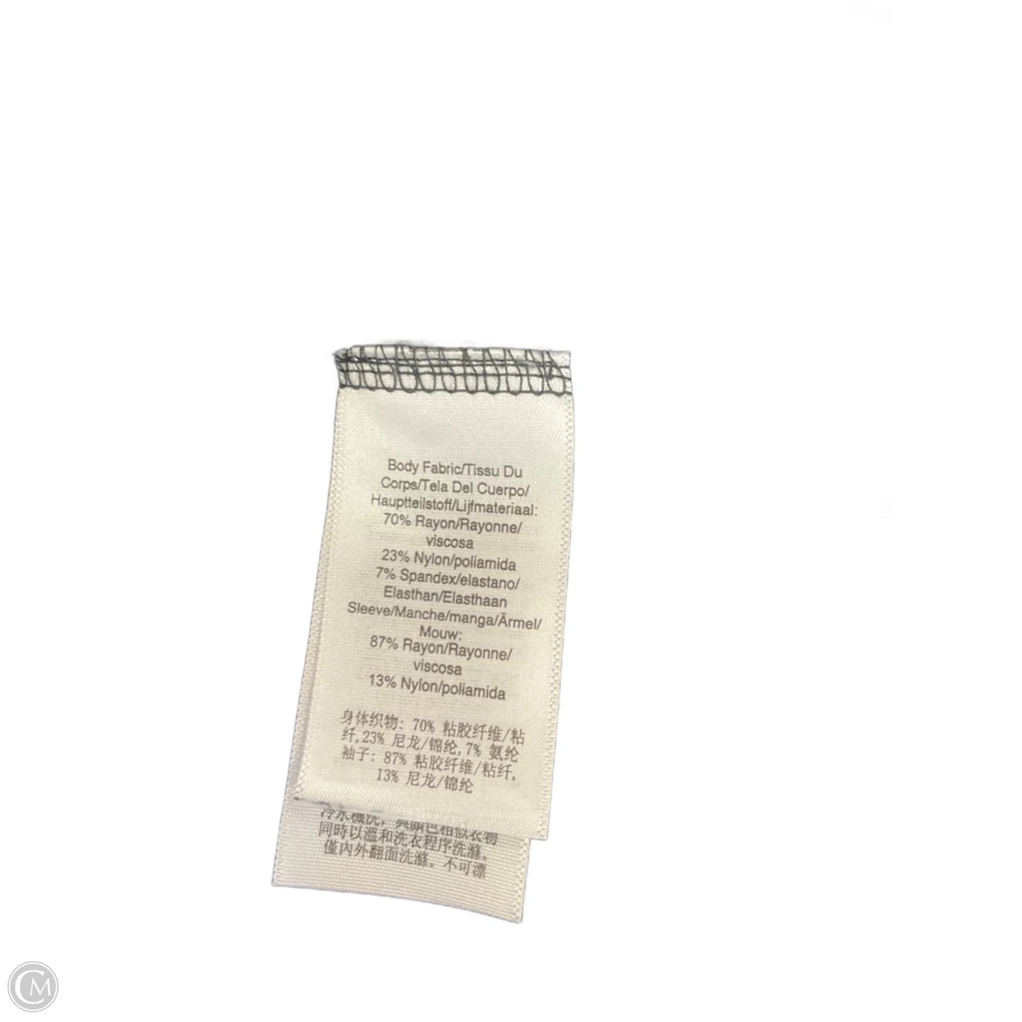 Top Short Sleeve By Dkny In Black, Size: M