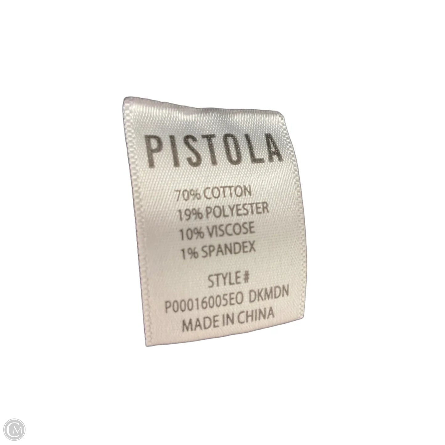 Jeans Straight By Pistola In Black Denim, Size: 8