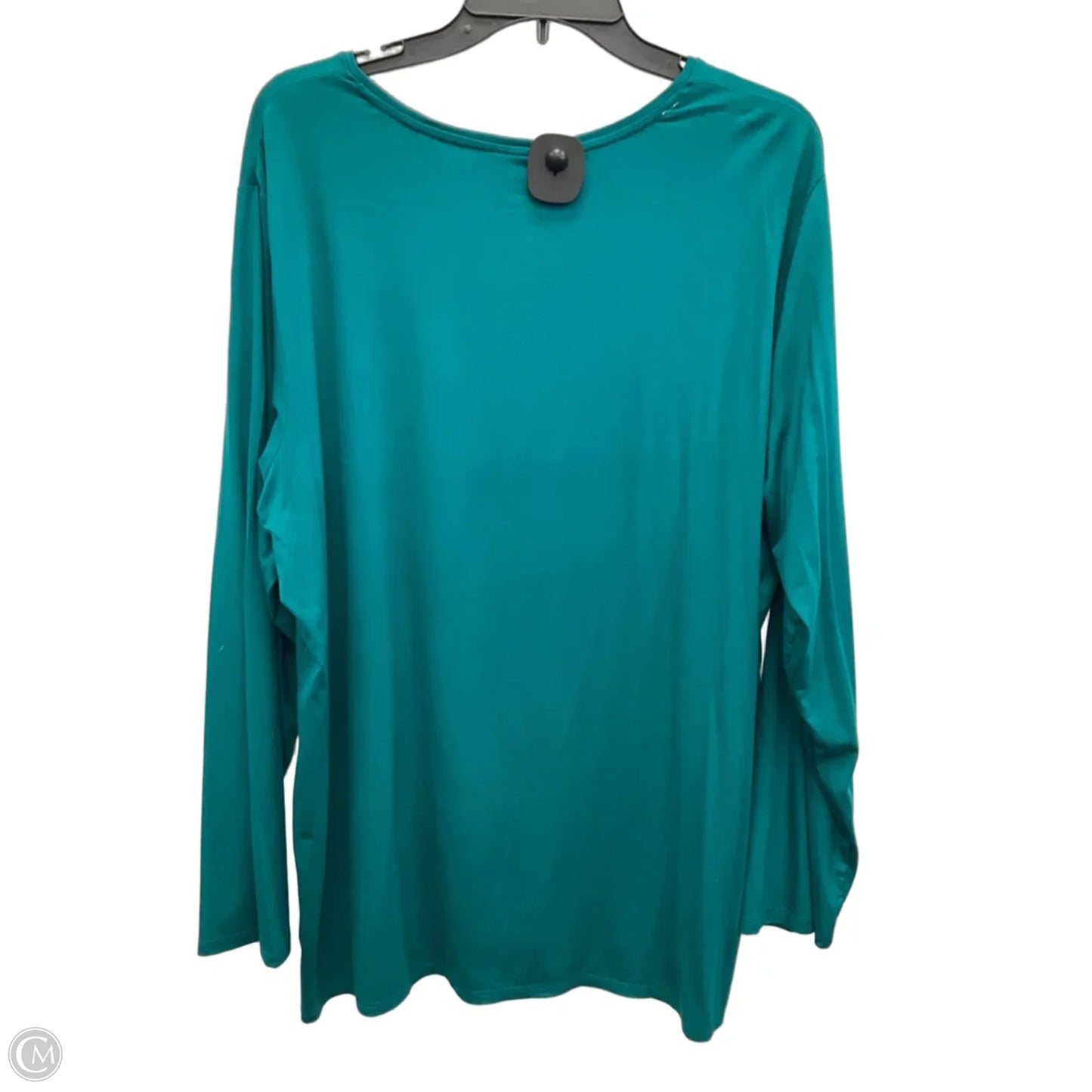 Top Long Sleeve Basic By Chicos In Green, Size: Xxl