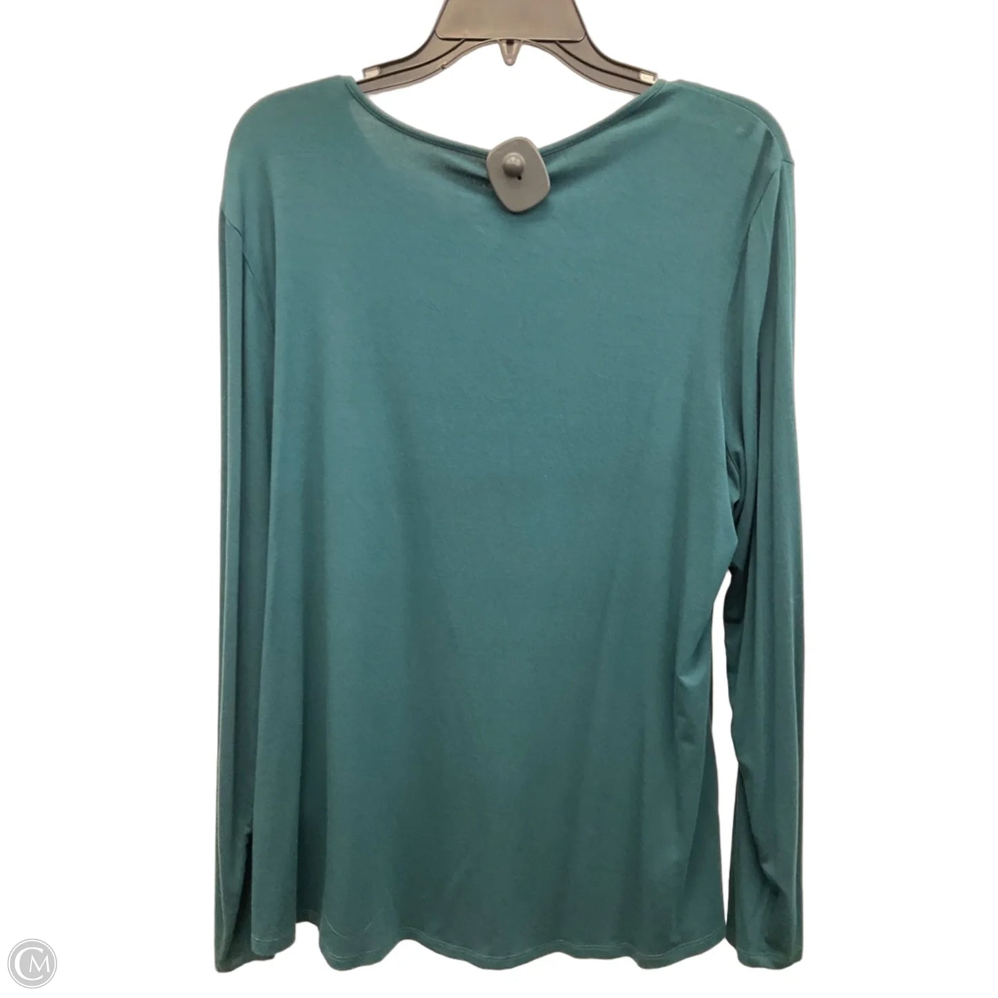 Top Long Sleeve Basic By Chicos In Green, Size: Xl