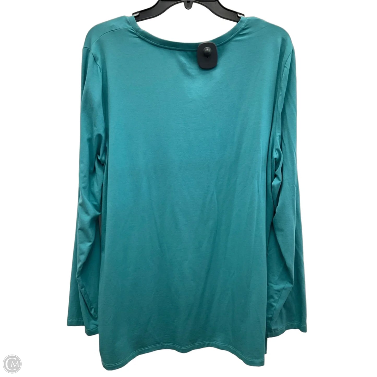 Top Long Sleeve Basic By Chicos In Blue, Size: Xxl