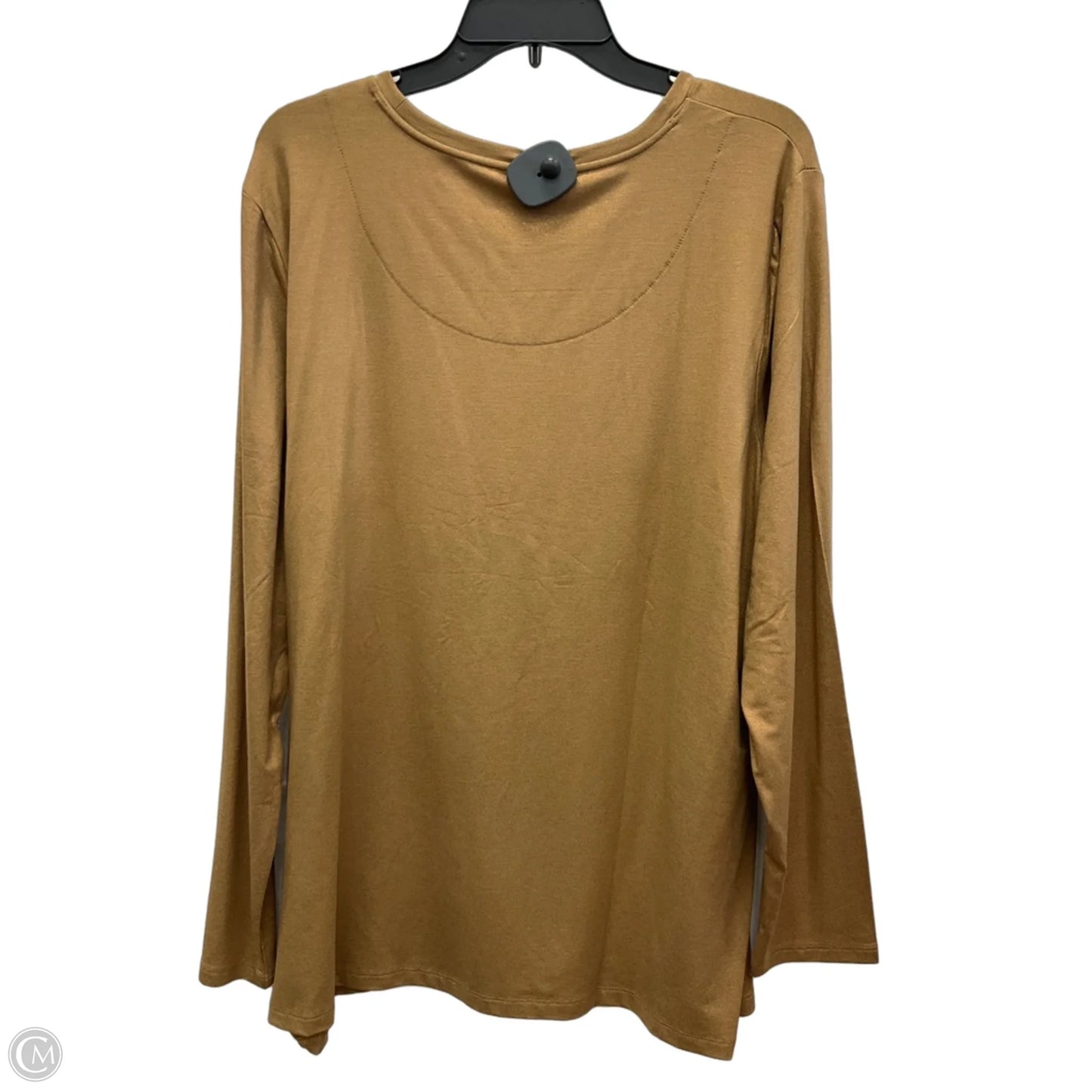 Top Long Sleeve Basic By Chicos In Brown, Size: Xxl