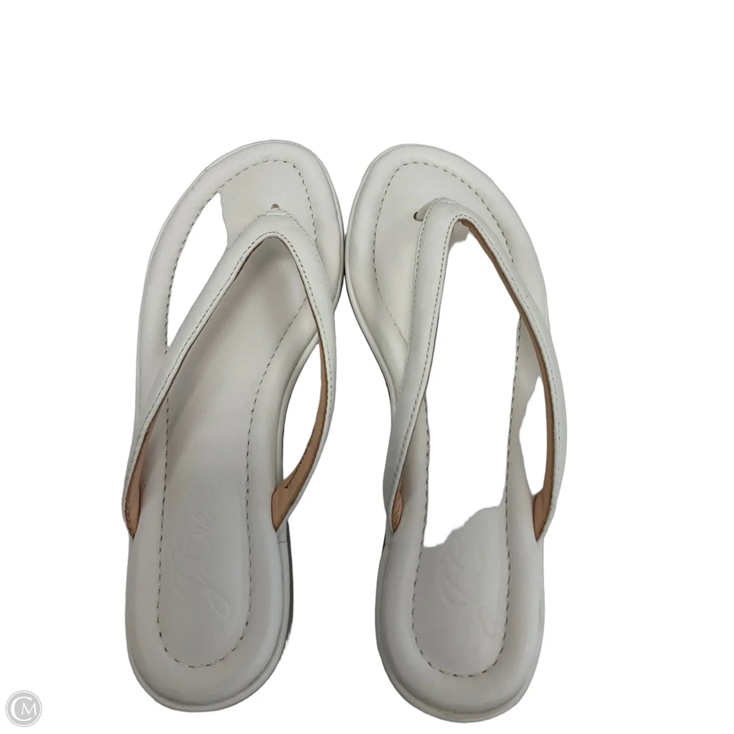 Sandals Flip Flops By J. Crew In White, Size: 9.5
