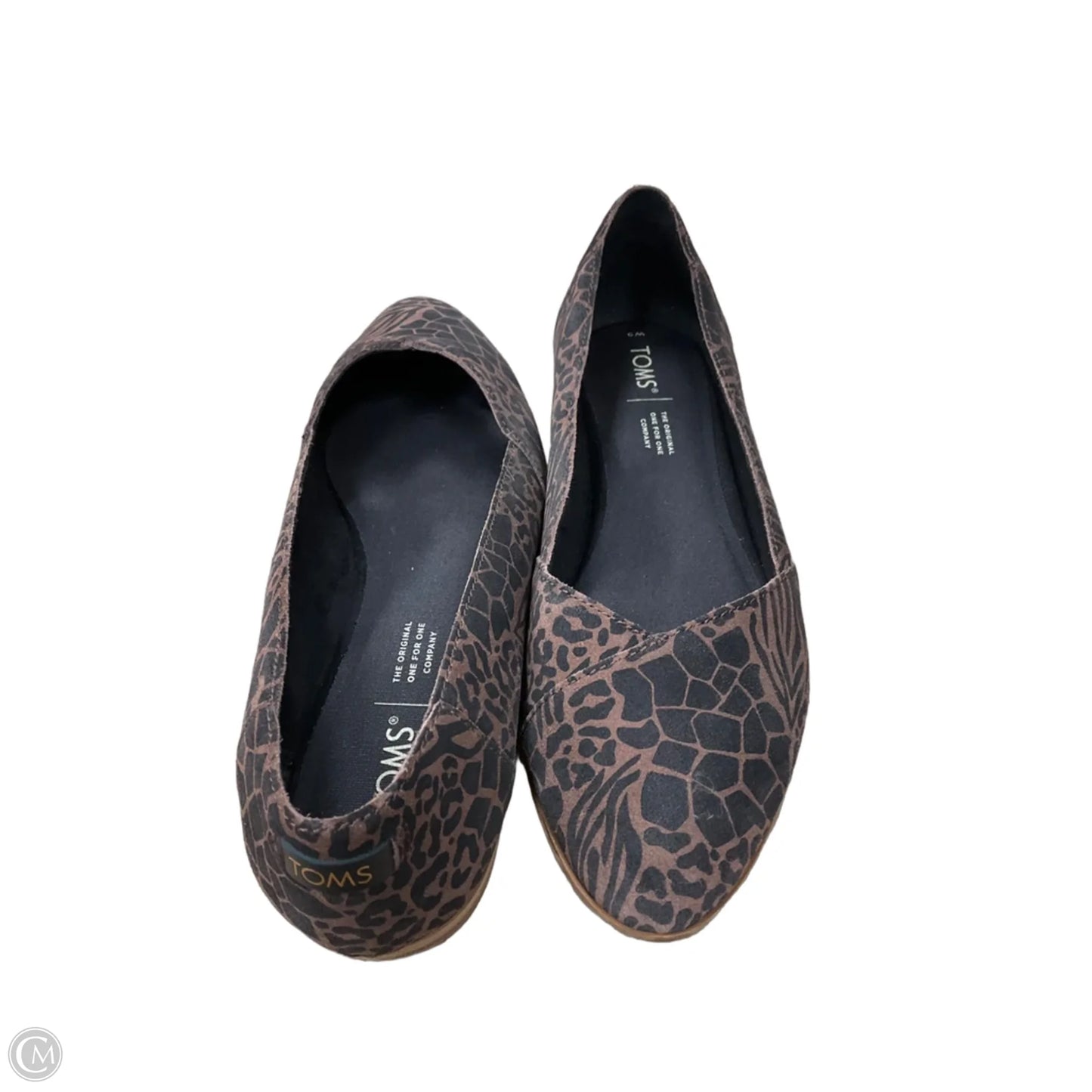 Shoes Flats By Toms In Black & Brown, Size: 9