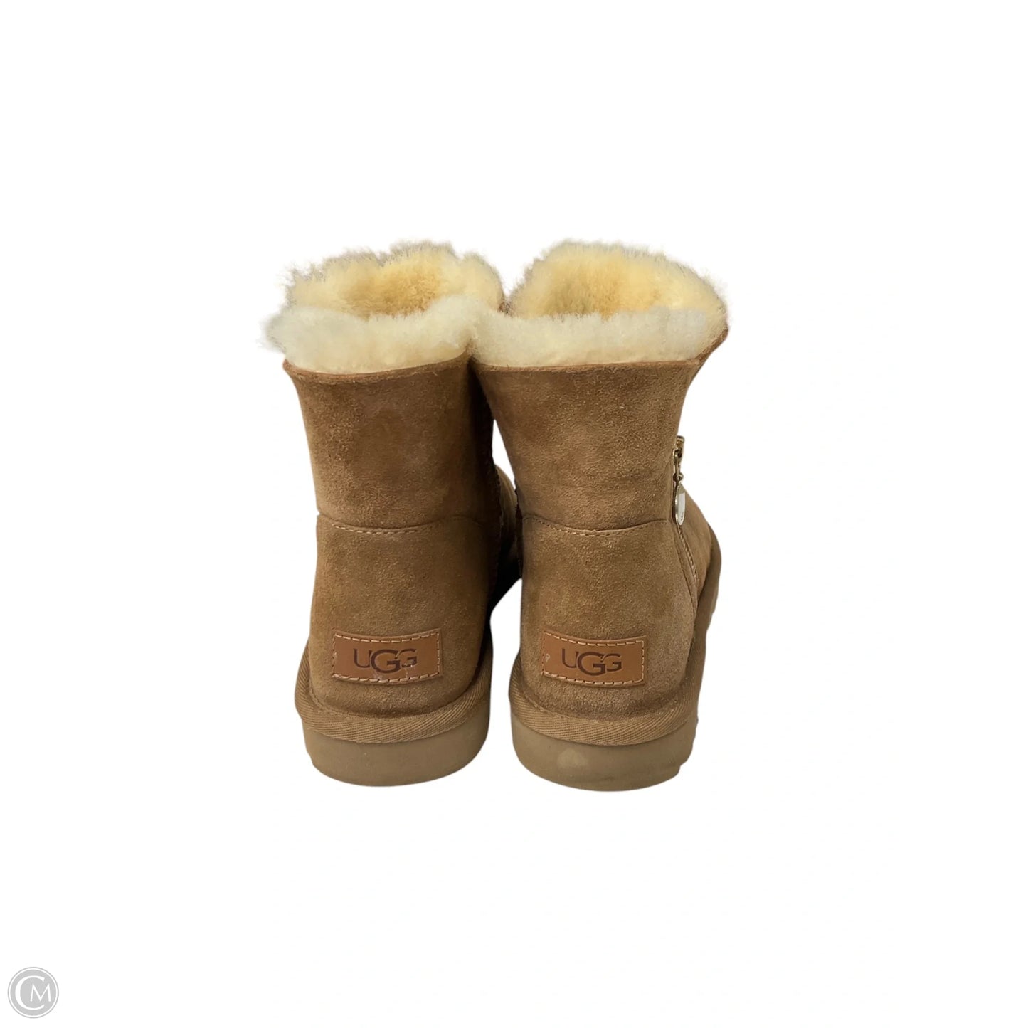 Boots Designer By Ugg In Brown, Size: 9