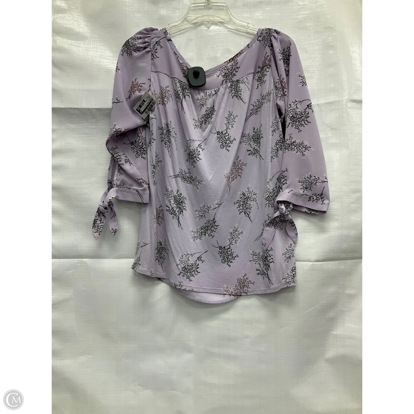 Top 3/4 Sleeve By Loft In Purple, Size: Xs