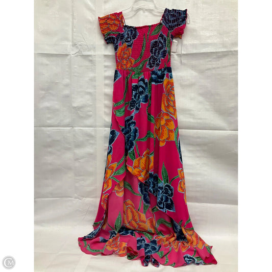 Dress Casual Midi By Mumu In Floral Print, Size: M