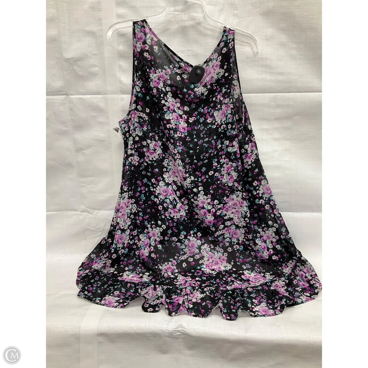 Top Sleeveless By Torrid In Floral Print, Size: L