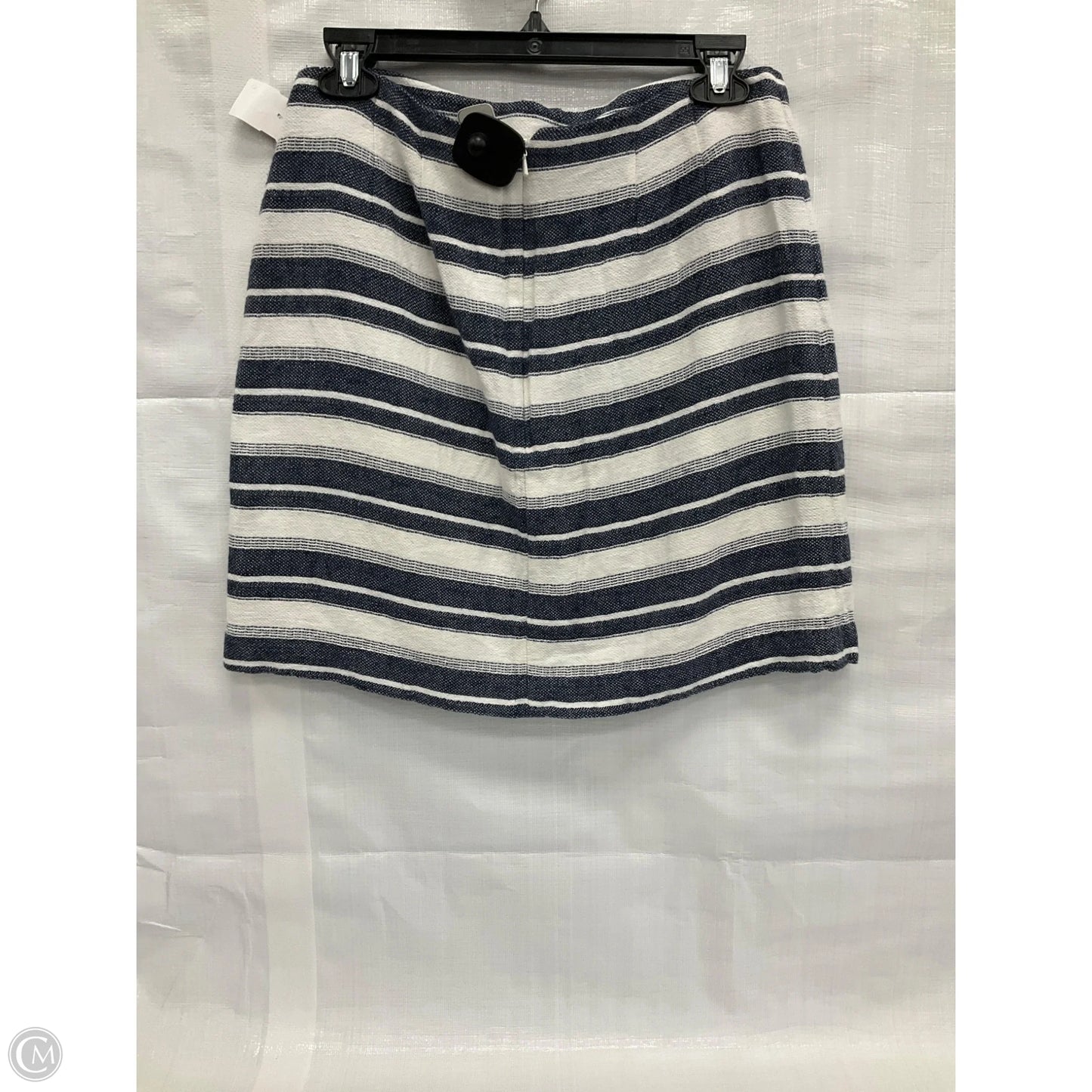 Skirt Mini & Short By Loft In Striped Pattern, Size: 4