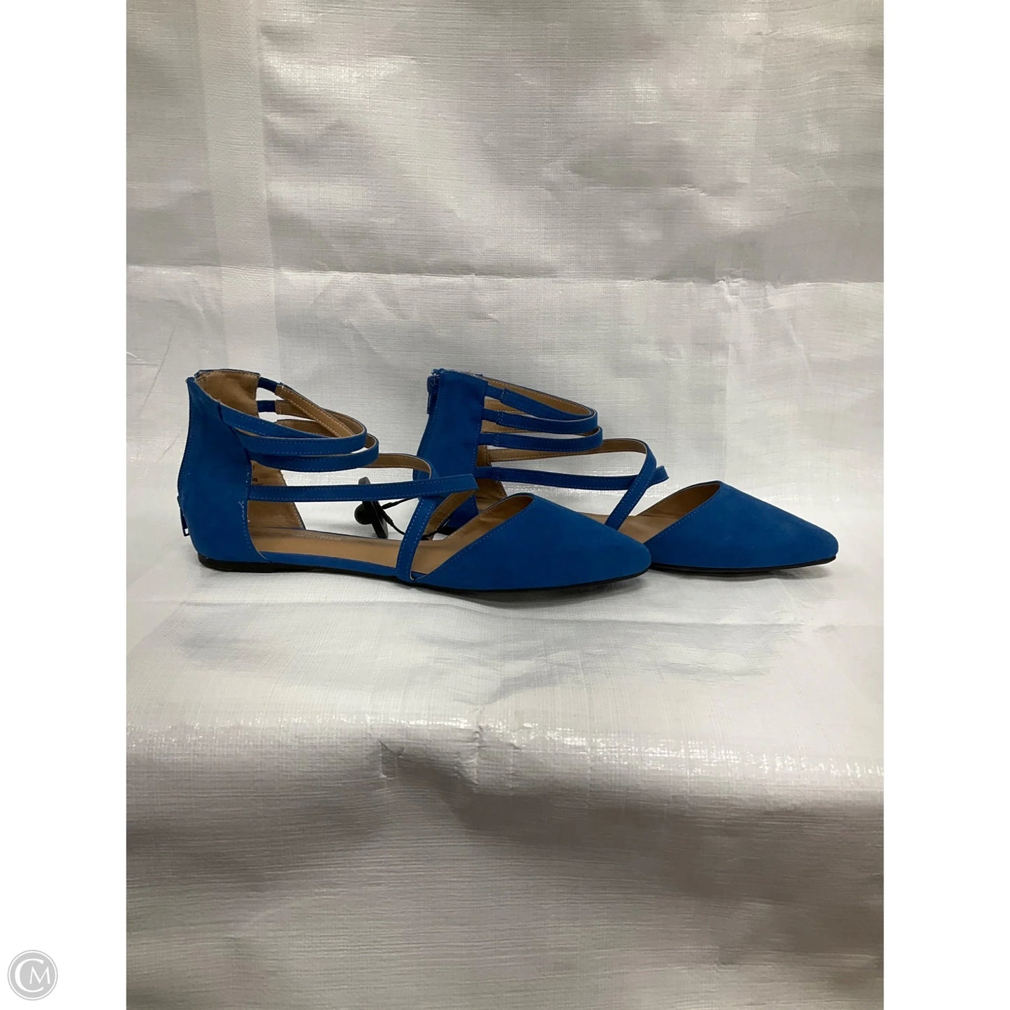 Shoes Flats By Clothes Mentor In Blue, Size: 12