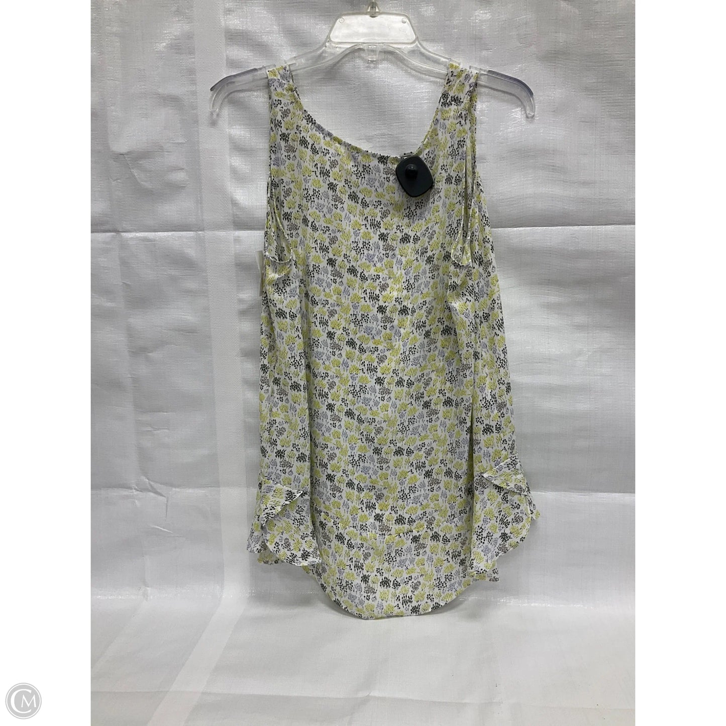 Top Sleeveless By Loft In Floral Print, Size: L