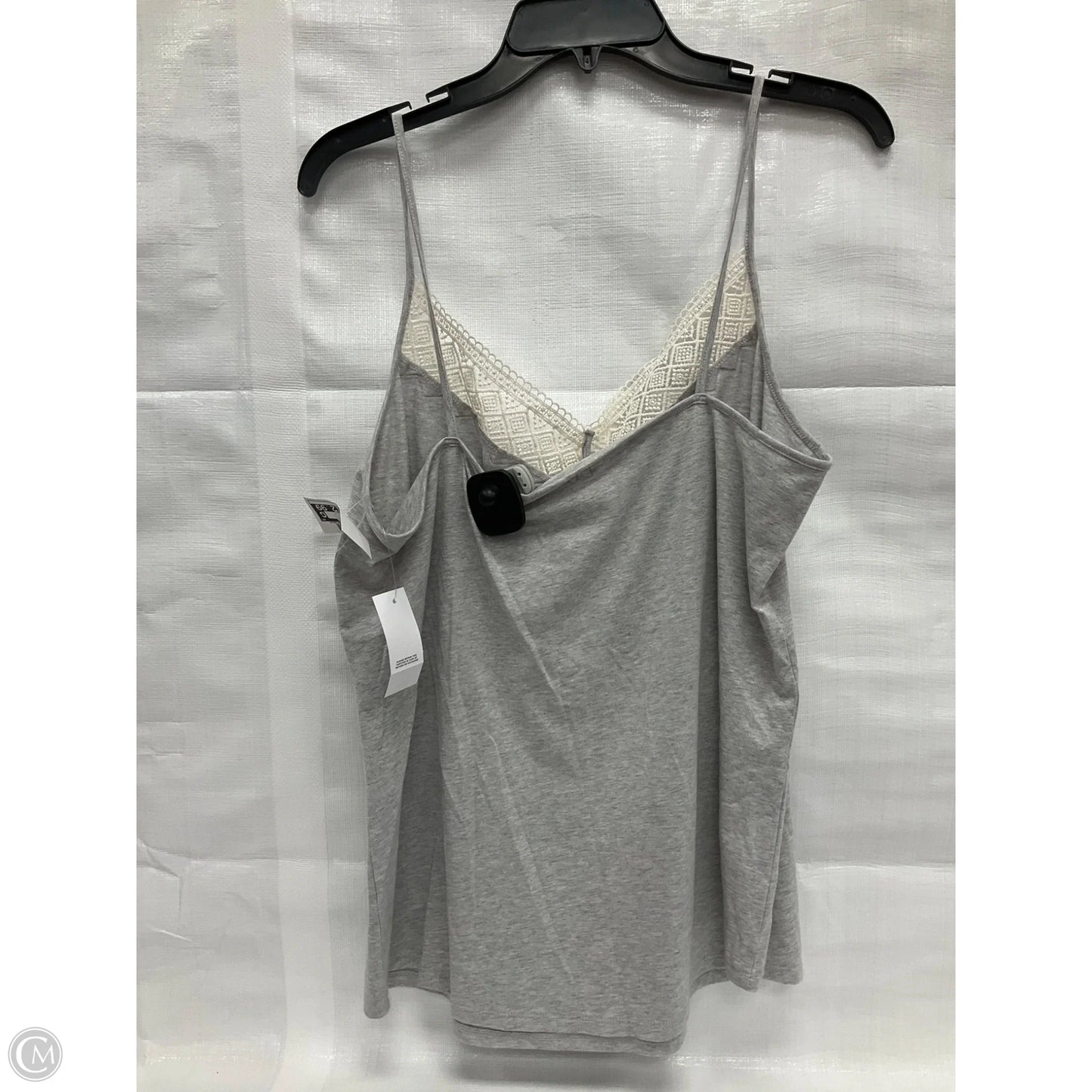 Top Sleeveless By Loft In Grey, Size: L