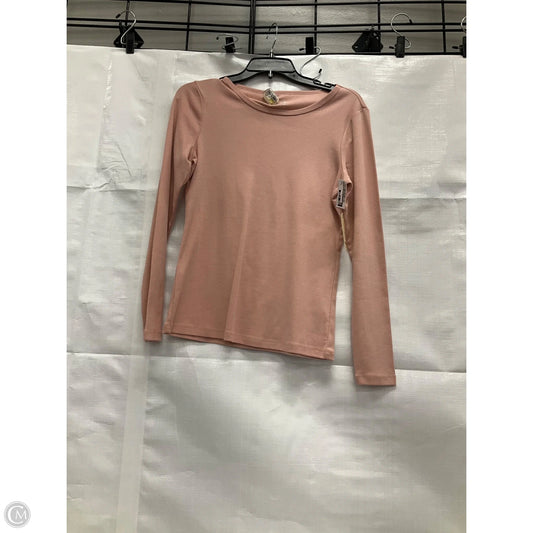 Top Long Sleeve By St Johns Bay In Pink, Size: S