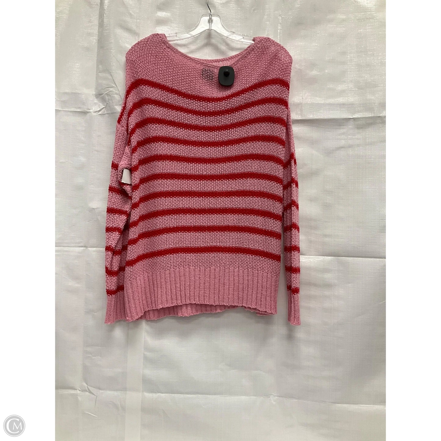 Sweater By Cozy In Pink & Red, Size: M