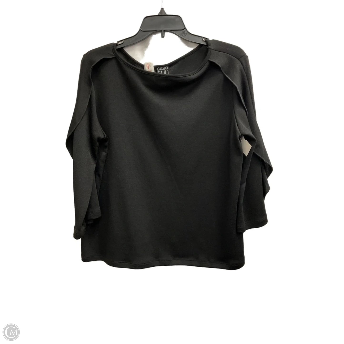 Top 3/4 Sleeve By Clara Sun Woo In Black, Size: M