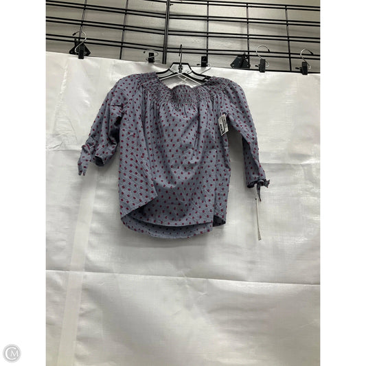 Top Long Sleeve By Aqua In Blue, Size: Xs