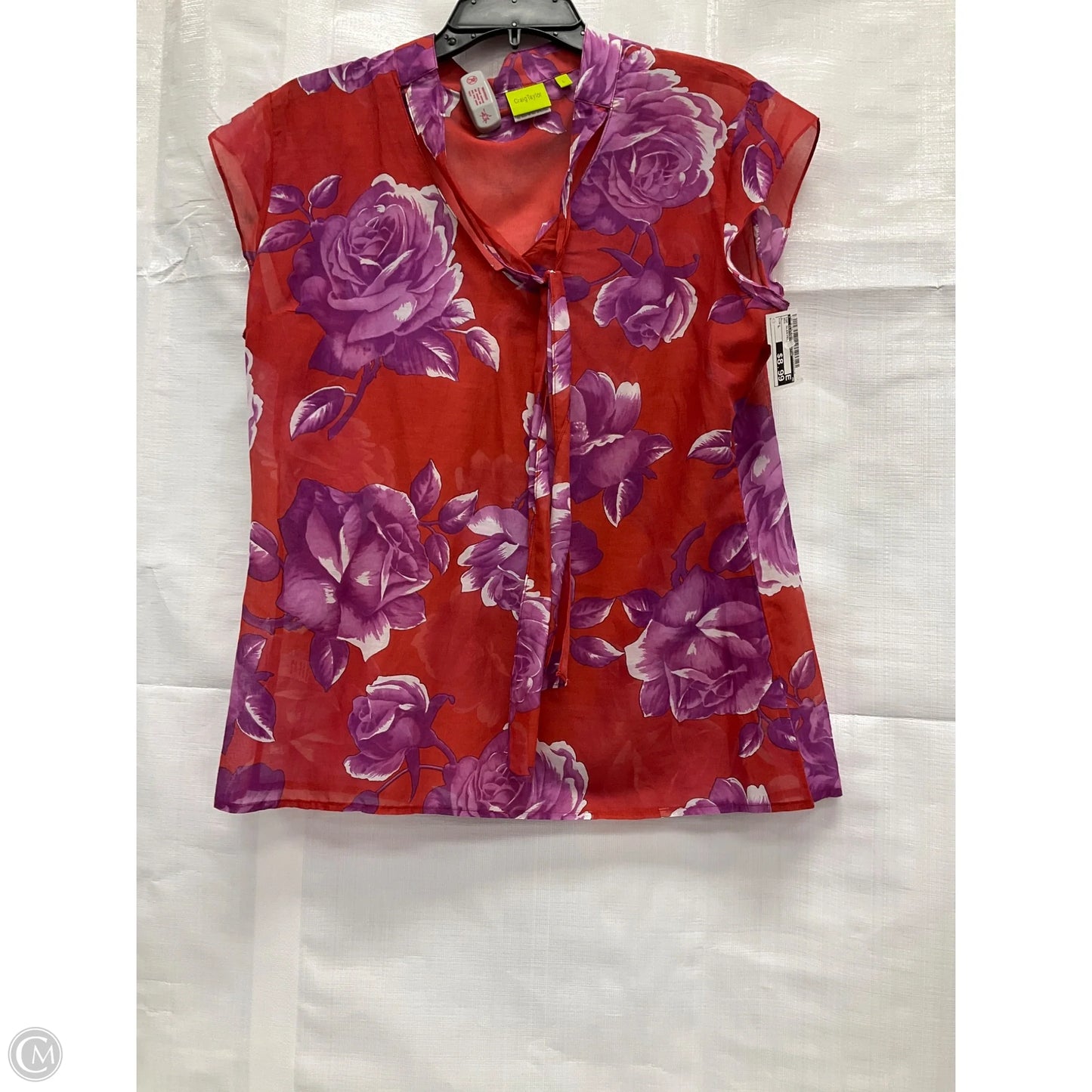 Top Sleeveless By Clothes Mentor In Red, Size: L