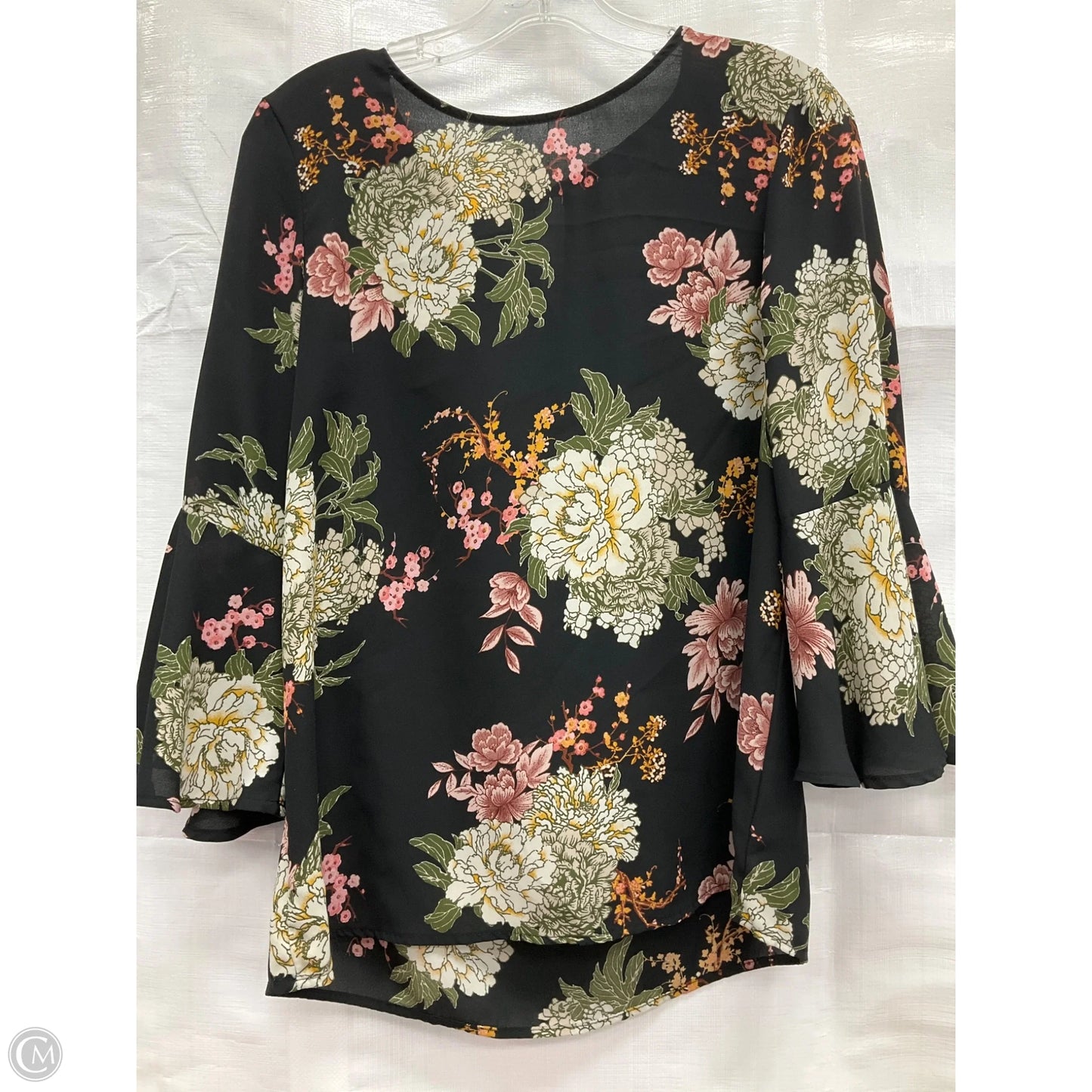 Top Long Sleeve By Clothes Mentor In Black, Size: M