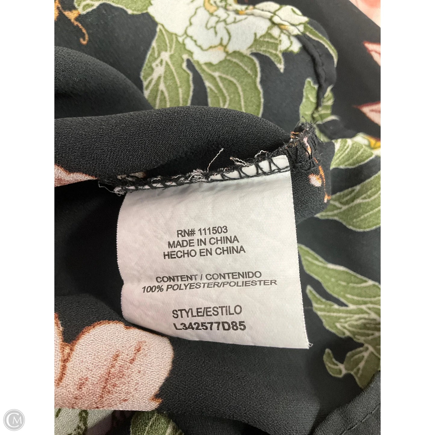 Top Long Sleeve By Clothes Mentor In Black, Size: M