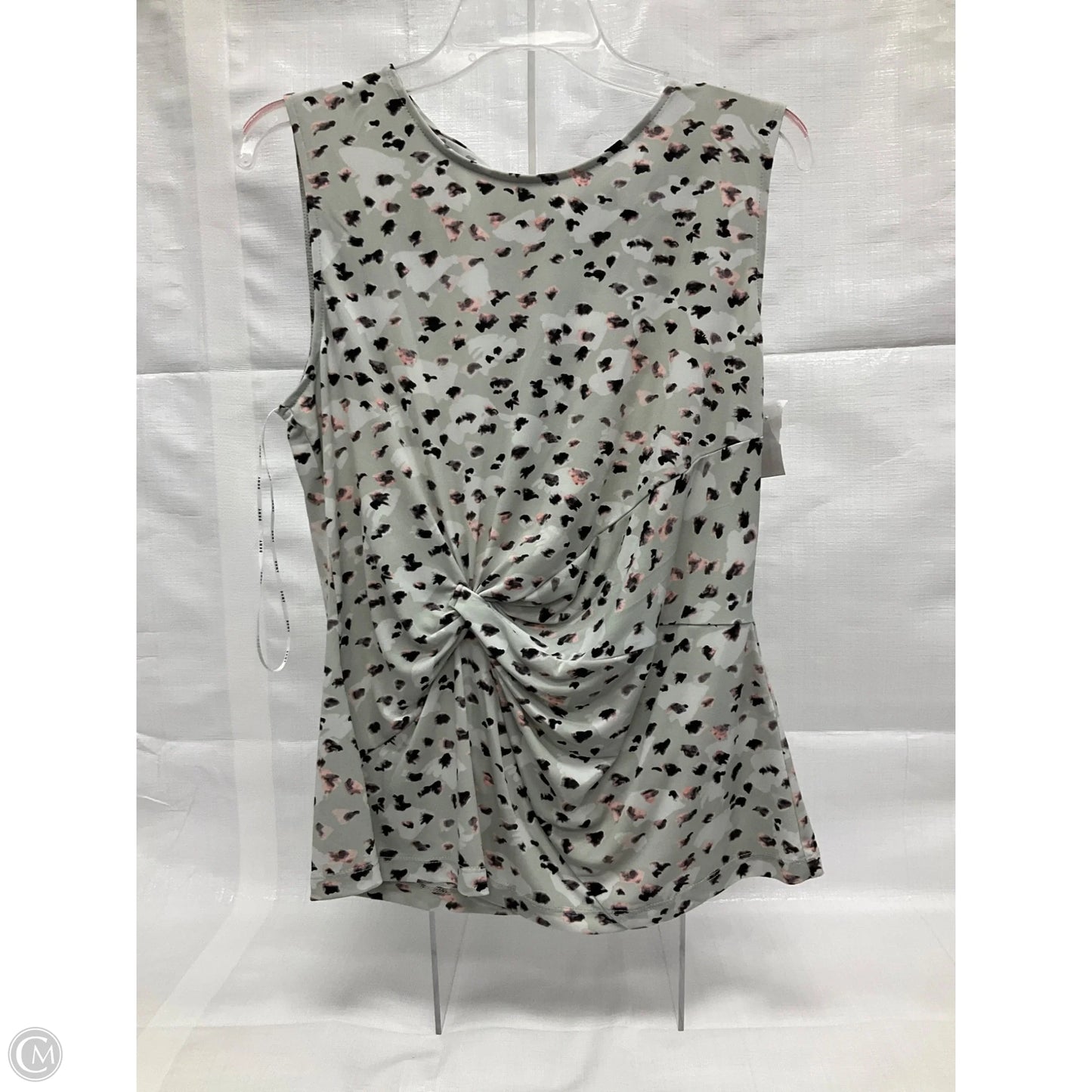 Top Sleeveless By Dkny In Green, Size: L