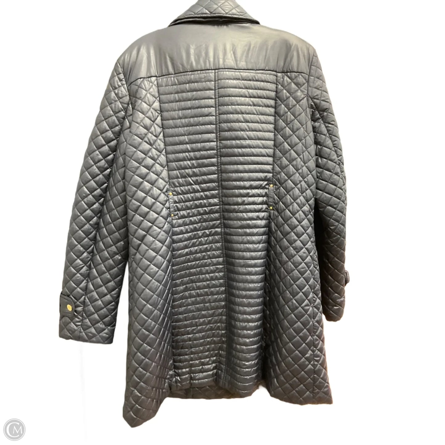 Coat Puffer & Quilted By Via Spiga In Blue, Size: L