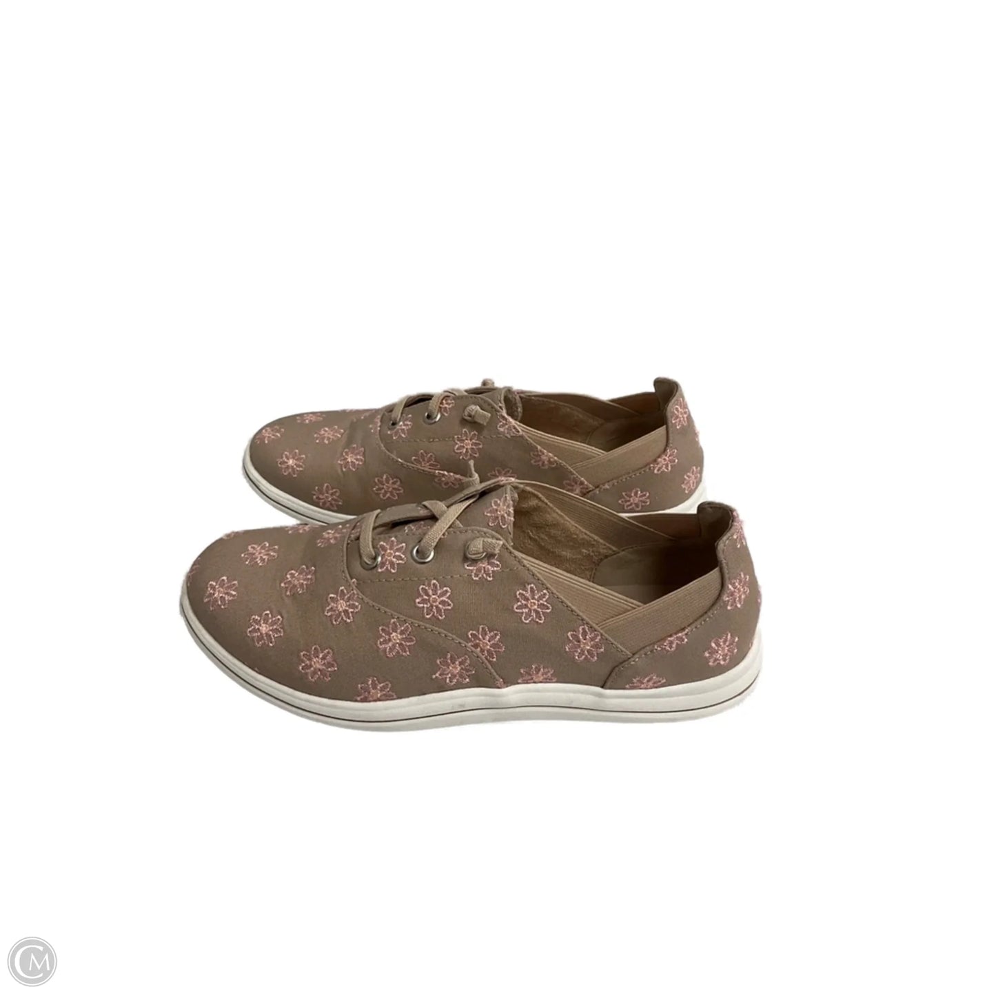 Shoes Flats By Clarks In Floral Print, Size: 7
