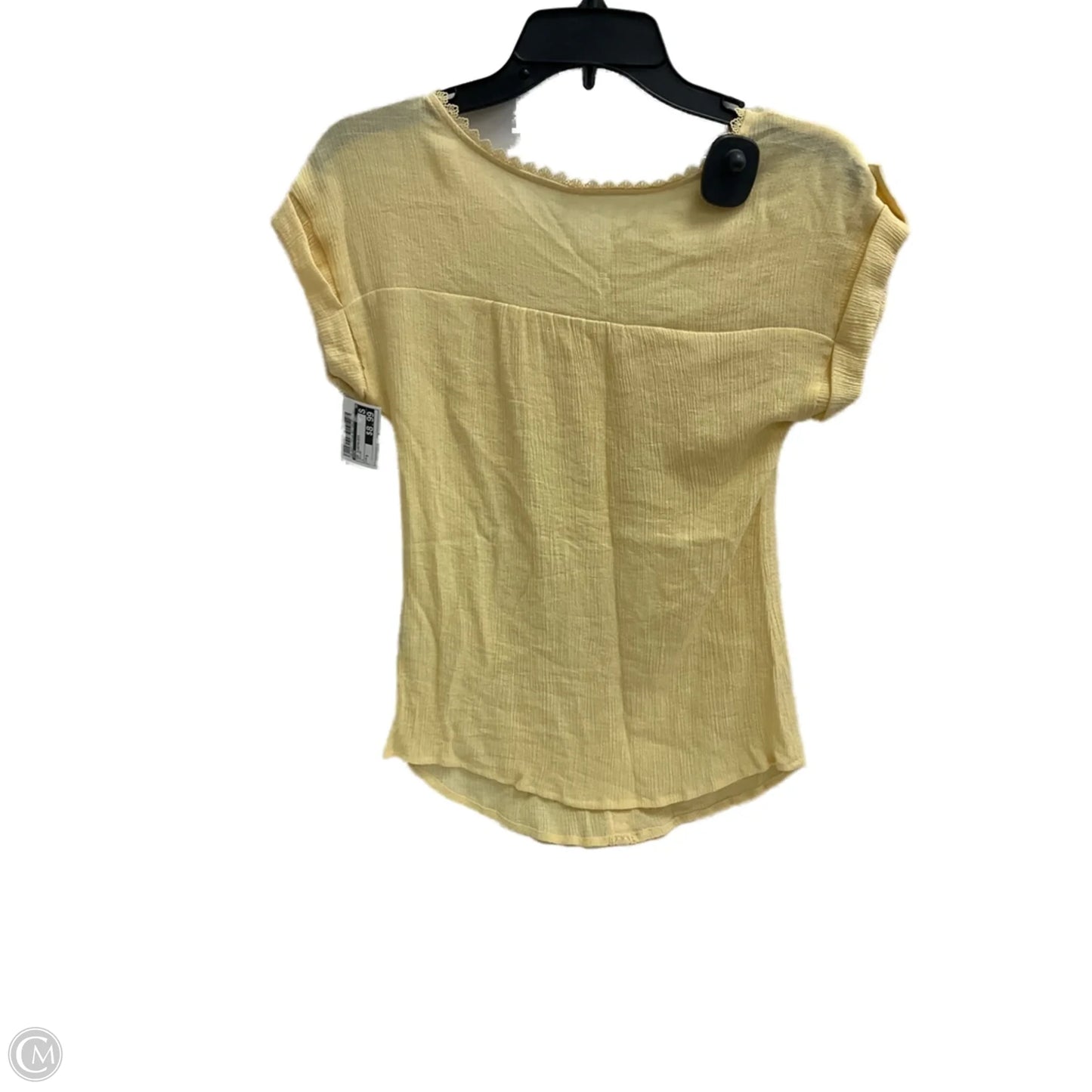 Top Sleeveless By Mine In Yellow, Size: S