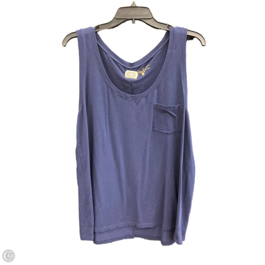 Top Sleeveless Designer By Lilly Pulitzer In Navy, Size: Xl