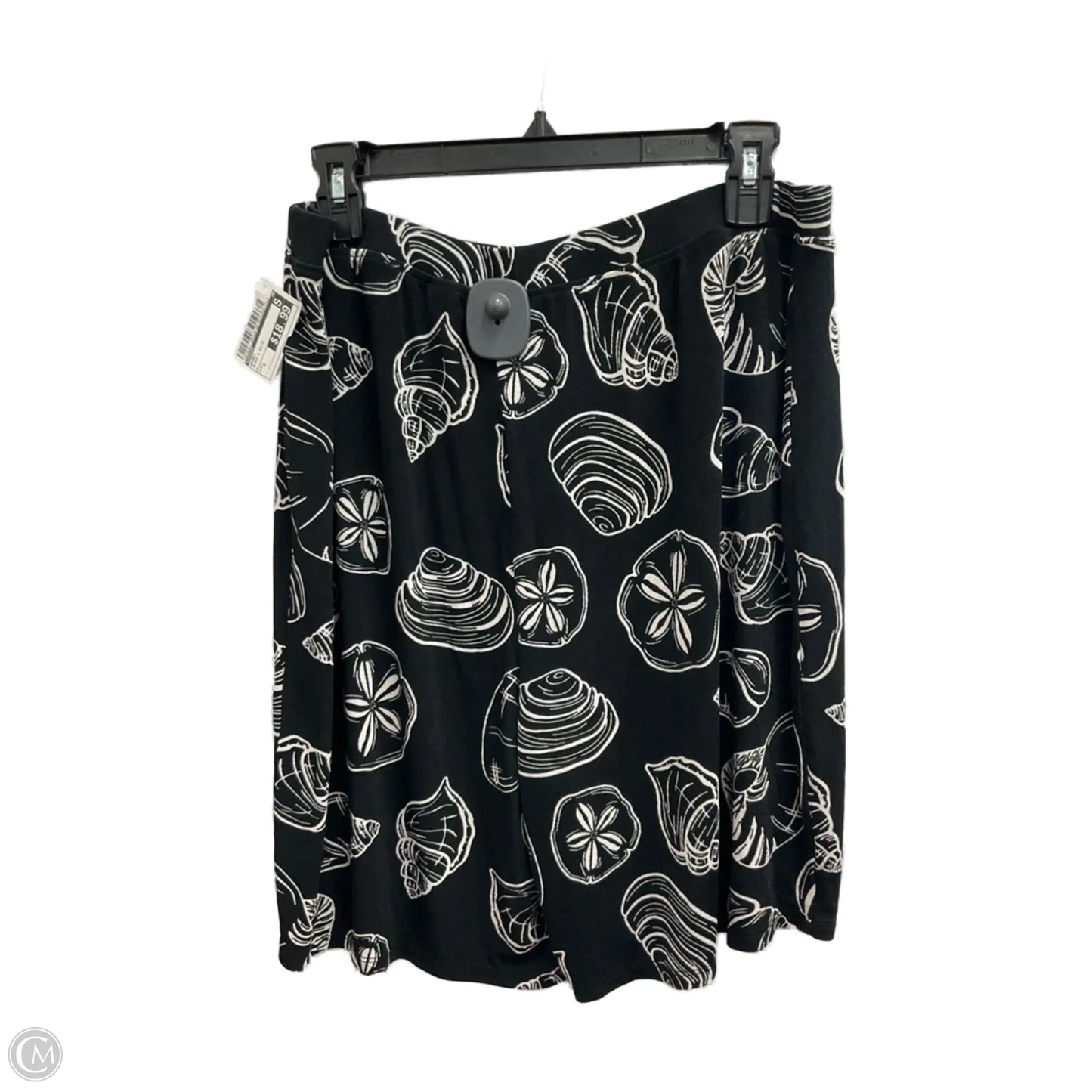 Skort By Chicos In Black & White, Size: L