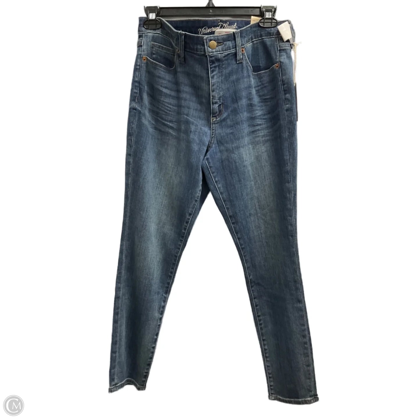 Jeans Skinny By Universal Thread In Blue Denim, Size: 8