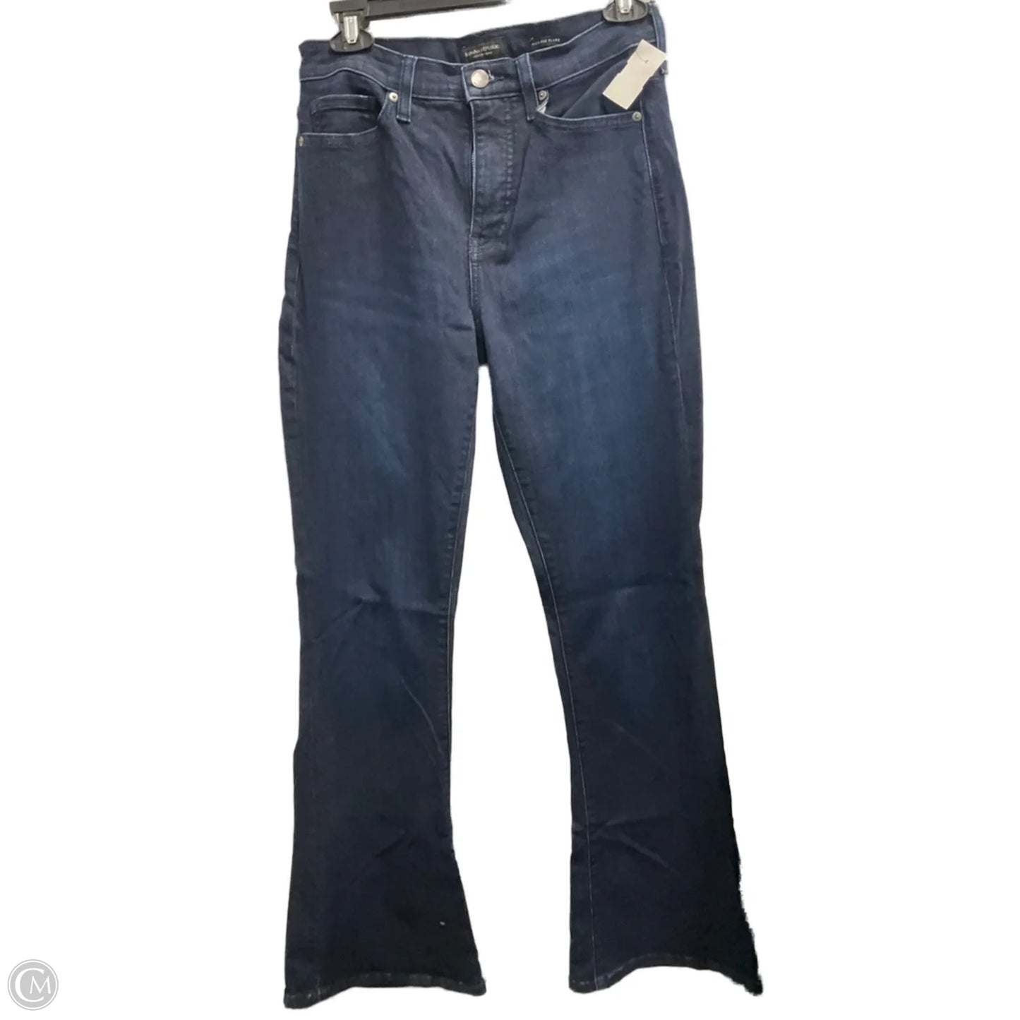 Jeans Flared By Banana Republic In Blue Denim, Size: 6