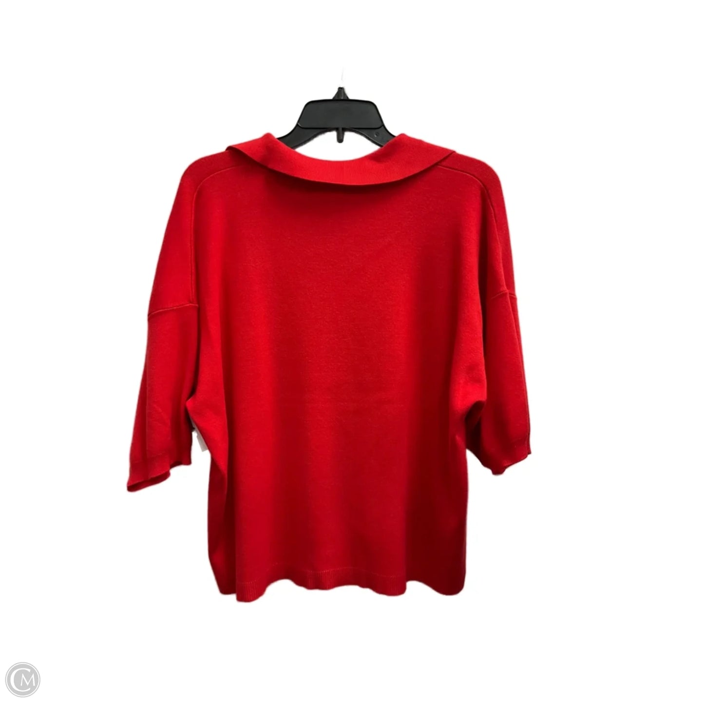 Top Short Sleeve By Cyrus Knits In Red, Size: Xl